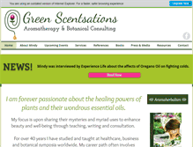 Tablet Screenshot of greenscentsations.com